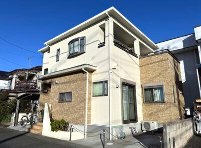 【草加市　屋根・外壁塗装工事】既存デザインを残す！クリアー×フッ素塗料！